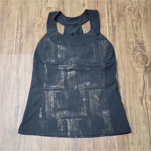 JCP Black & Gold Athletic Cut Out Top - Women's Medium